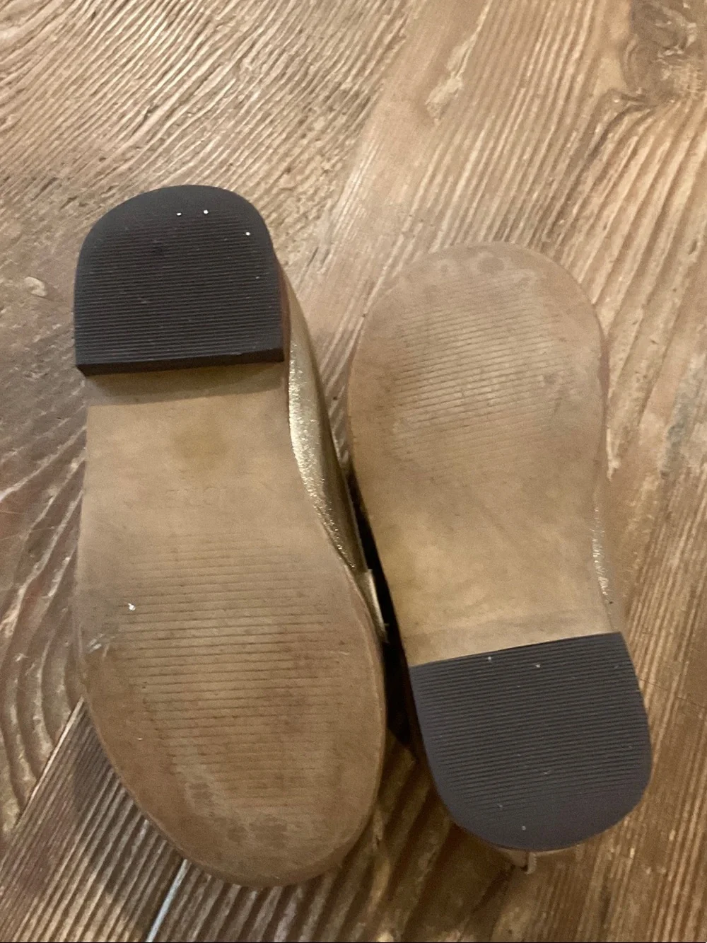 J. Crew Metallic Gold Kids Loafers with Horsebit